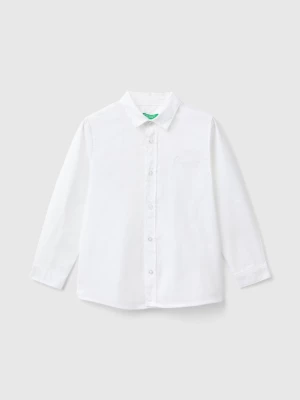 Benetton, Classic Shirt In Pure Cotton, size 82, White, Kids United Colors of Benetton