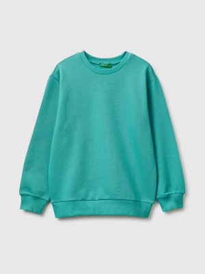 Benetton, Closed Sweatshirt With Print, Size: XL, Light Green, Kids United Colors of Benetton