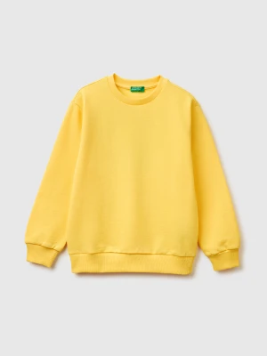 Benetton, Closed Sweatshirt With Print, Size: XL, Yellow, Kids United Colors of Benetton