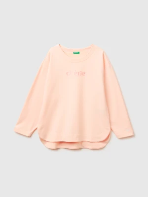 Zdjęcie produktu Benetton, Closed Sweatshirt With Print, Soft Pink, Women United Colors Of Benetton