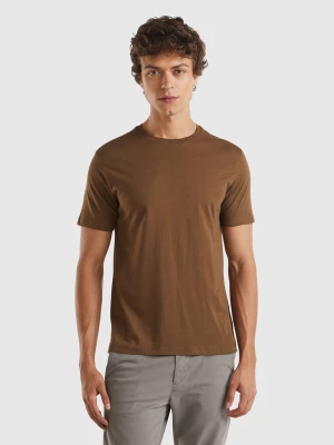 Benetton, Coffee T-shirt, size L, Brown, Men United Colors of Benetton