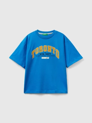 Benetton, College Style Sweatshirt, size 2XL, Blue, Kids United Colors of Benetton