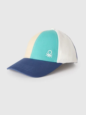 Benetton, Color Block Baseball Cap, Size: 104, Blue, Kids United Colors of Benetton