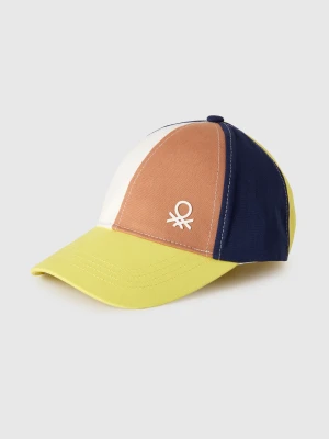 Benetton, Color Block Baseball Cap, Size: 104, Yellow, Kids United Colors of Benetton