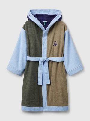 Benetton, Color Block Bathrobe, size XS, Blue, Kids United Colors of Benetton