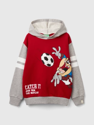 Benetton, Color Block ©looney Tunes Sweatshirt, size XL, Red, Kids United Colors of Benetton