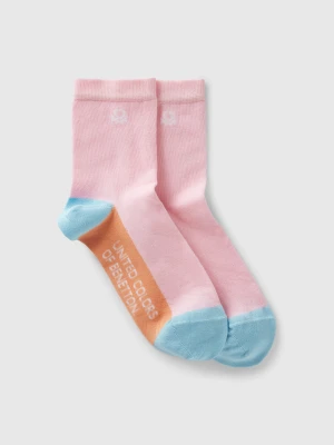 Benetton, Color Block Socks, size 36-41, Multi-color, Women United Colors of Benetton