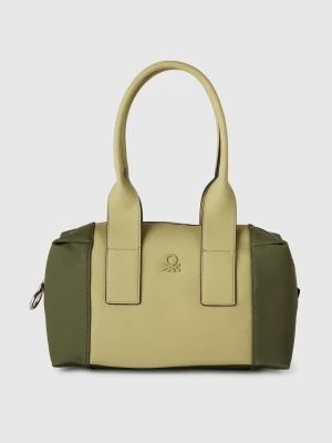 Benetton, Color Block Trunk Bag, Size: OS, Green, Women United Colors of Benetton