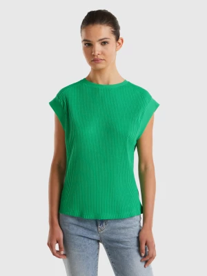 Benetton, Comfort Fit T-shirt, size XS, Green, Women United Colors of Benetton