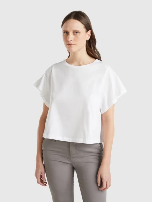 Benetton, Comfort Fit T-shirt, size XXS, White, Women United Colors of Benetton