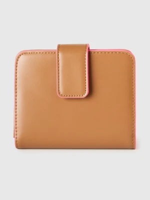 Benetton, Compact Wallet, Size: OS, Camel, Women United Colors of Benetton