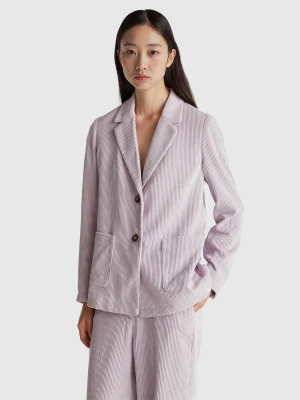 Benetton, Corduroy Blazer, Lilac, Women United Colors of Benetton