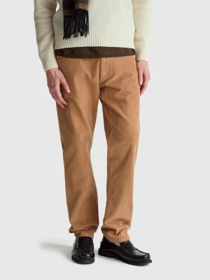 Benetton, Corduroy Trousers, Size: 40, Camel, Men United Colors of Benetton