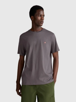 Benetton, Cotton Basic T-shirt, size XS, Dark Gray, Men United Colors of Benetton
