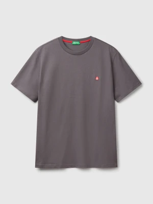 Benetton, Cotton Basic T-shirt, Size: XS, Dark Gray, Men United Colors of Benetton