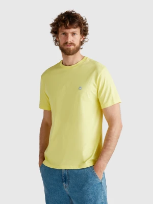Benetton, Cotton Basic T-shirt, size XS, Yellow, Men United Colors of Benetton