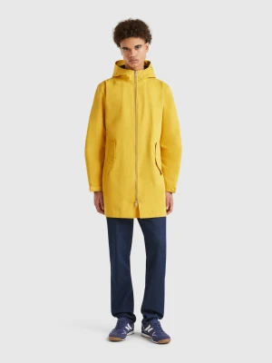 Zdjęcie produktu Benetton, Cotton Blend Parka, size XS, Mustard, Men United Colors of Benetton