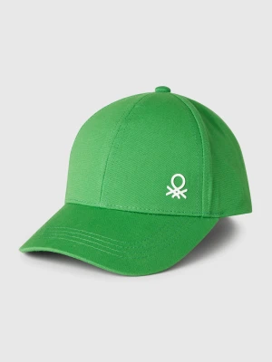 Benetton, Cotton Cap With Logo, Size: 104, Green, Kids United Colors of Benetton