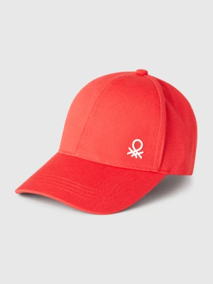 Benetton, Cotton Cap With Logo, size 104, Red, Kids United Colors of Benetton