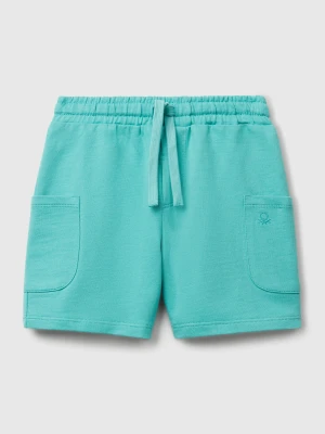Benetton, Cotton Cargo Shorts, size 116, Aqua, Kids United Colors of Benetton