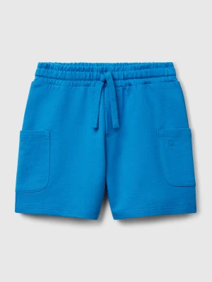 Benetton, Cotton Cargo Shorts, size 116, Blue, Kids United Colors of Benetton