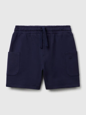 Benetton, Cotton Cargo Shorts, size 116, Dark Blue, Kids United Colors of Benetton
