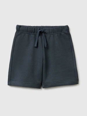 Benetton, Cotton Fleece Bermuda Shorts, Size: 116, Dark Gray, Kids United Colors of Benetton