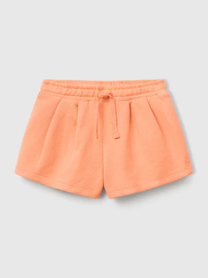Benetton, Cotton Fleece Shorts, size 116, Peach, Kids United Colors of Benetton
