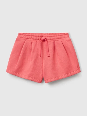 Benetton, Cotton Fleece Shorts, size 116, Salmon, Kids United Colors of Benetton