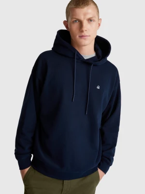 Zdjęcie produktu Benetton, Cotton Hoodie, Size: XL, Dark Blue, Men United Colors of Benetton