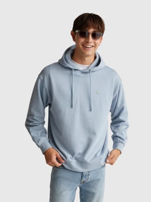 Benetton, Cotton Hoodie, Size: XS, Light Blue, Men United Colors of Benetton