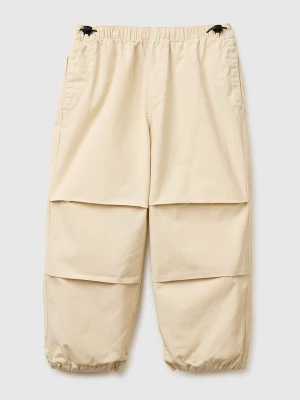 Benetton, Cotton Parachute Trousers, Size: XL, Beige, Kids United Colors of Benetton