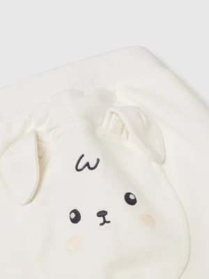 Benetton, Cotton Sweatpants, Size: 82, Creamy White, Kids United Colors of Benetton