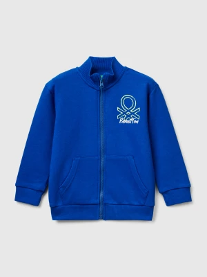 Benetton, Cotton Sweatshirt With Logo, Size: 116, Blue, Kids United Colors of Benetton