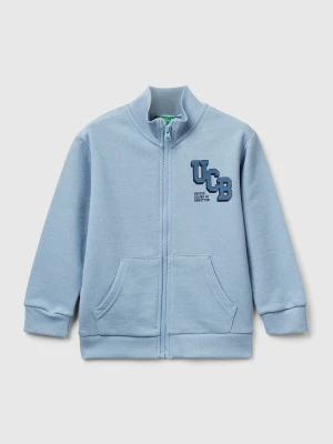 Benetton, Cotton Sweatshirt With Logo, size 116, Light Blue, Kids United Colors of Benetton