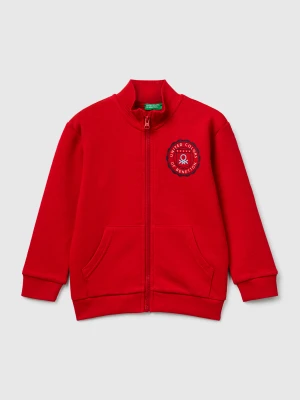 Benetton, Cotton Sweatshirt With Logo, size 116, Red, Kids United Colors of Benetton