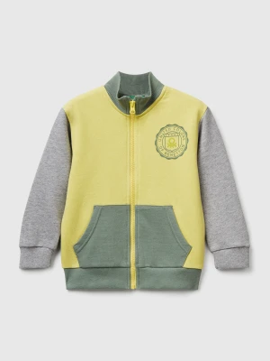 Benetton, Cotton Sweatshirt With Logo, size 116, Yellow, Kids United Colors of Benetton