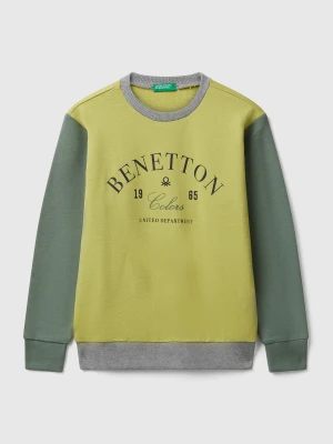Benetton, Cotton Sweatshirt With Logo, size XL, , Kids United Colors of Benetton
