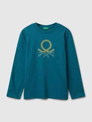 Benetton, Cotton T-shirt, Size: XL, Teal, Kids United Colors of Benetton