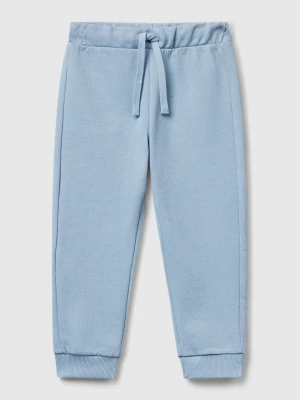 Benetton, Cotton Trousers With Logo, size 116, Light Blue, Kids United Colors of Benetton