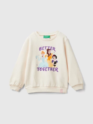 Benetton, Cream ©disney Princess Sweatshirt, size 98, Creamy White, Kids United Colors of Benetton