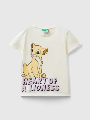 Benetton, Cream White ©disney Nala T-shirt, size 2XL, Creamy White, Kids United Colors of Benetton