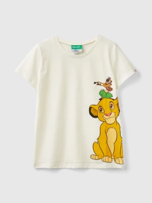 Benetton, Cream White ©disney Simba And Timon T-shirt, size XL, Creamy White, Kids United Colors of Benetton