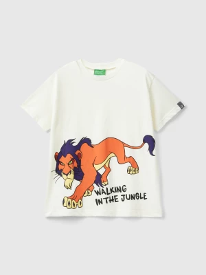 Benetton, Cream White ©disney The Lion King T-shirt, size XL, Creamy White, Kids United Colors of Benetton