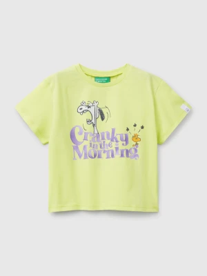 Benetton, Crew Neck Snoopy ©peanuts T-shirt, size 116, Yellow, Kids United Colors of Benetton