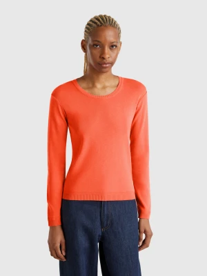 Benetton, Crew Neck Sweater In Pure Cotton, size XS, , Women United Colors of Benetton