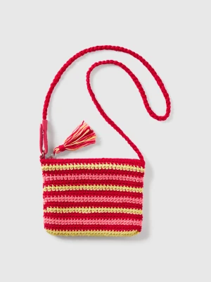 Benetton, Crochet Bag With Tassels, size OS, Multi-color, Kids United Colors of Benetton