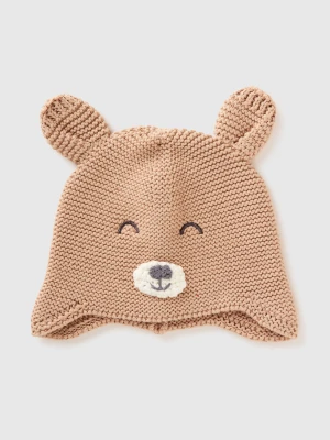 Benetton, Crochet Hat, Size: 74-82, Beige, Kids United Colors of Benetton