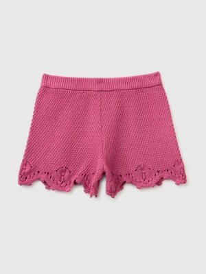 Benetton, Crochet Shorts, Size: XL, Fuchsia, Kids United Colors of Benetton