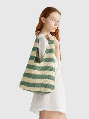 Benetton, Crochet Shoulder Bag, size OS, , Women United Colors of Benetton